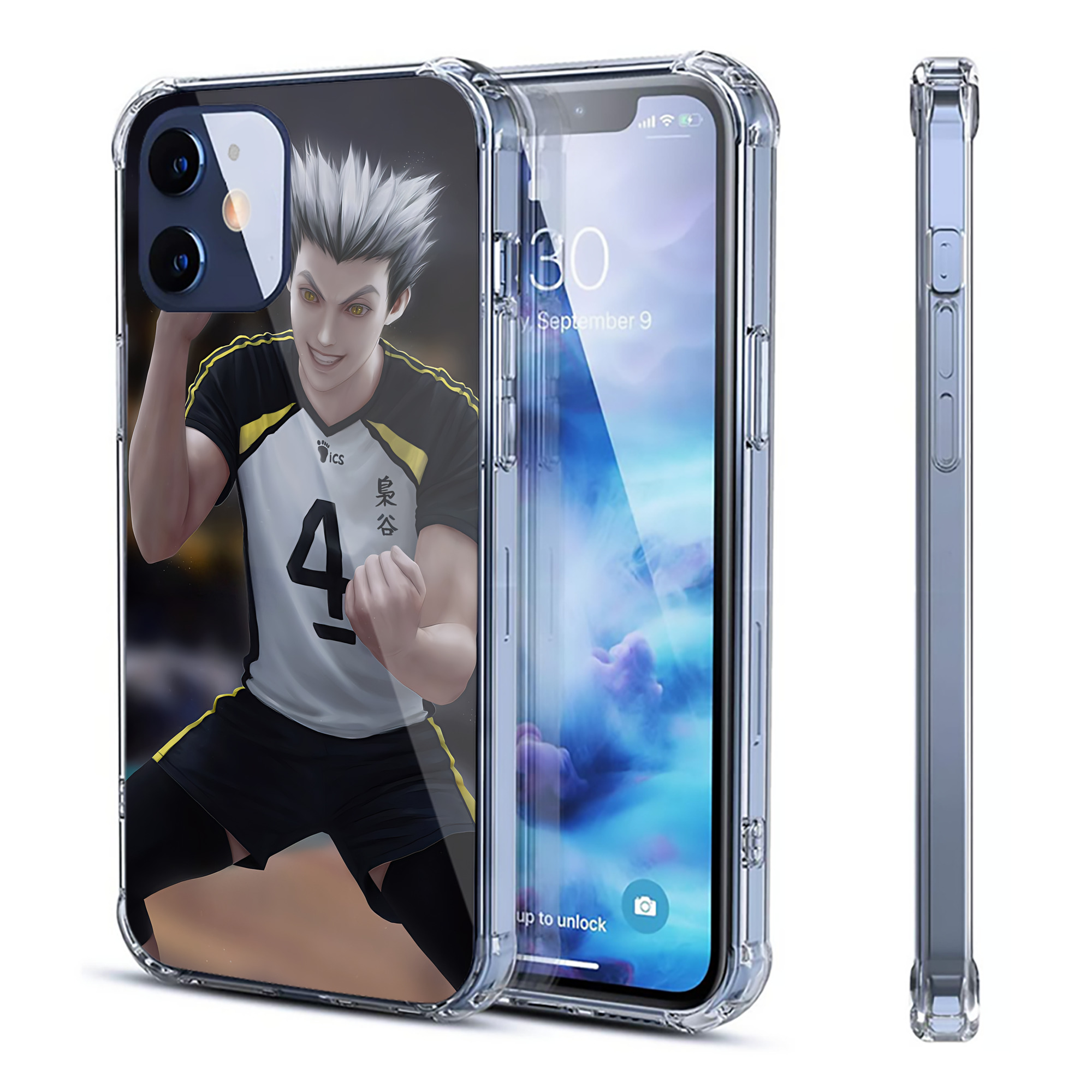 （画像用） ハイキュー!! Haikyu!! 【iPhone 12シリーズ対応】透明スマホケース（クリアソフトケース）
